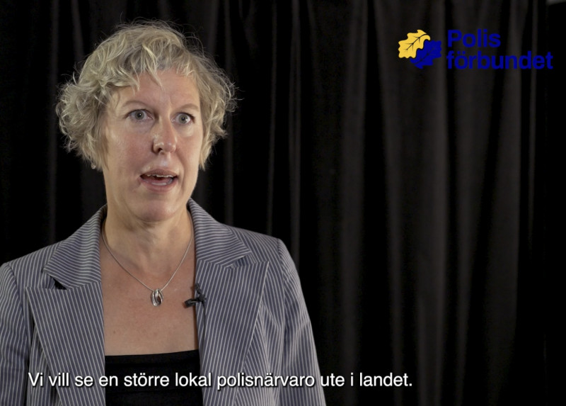 Malin Björk prioriterade polisfrågor val 2022