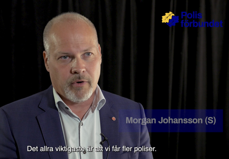 Morgan Johansson prioriterade polisfrågor val 2022