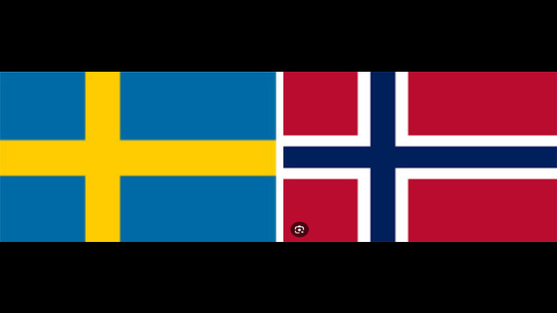 flagga sverige norge