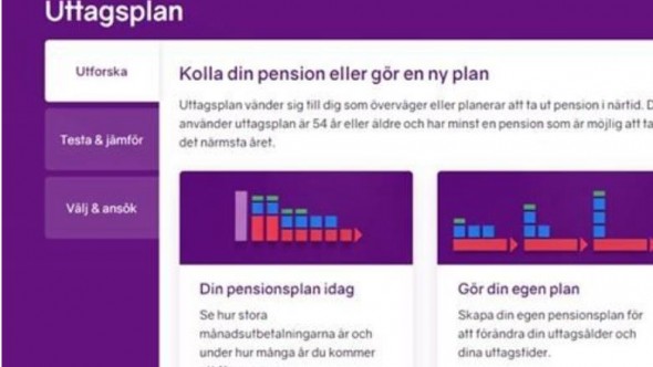 Uttagsplanerare pension