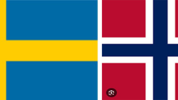 flagga sverige norge